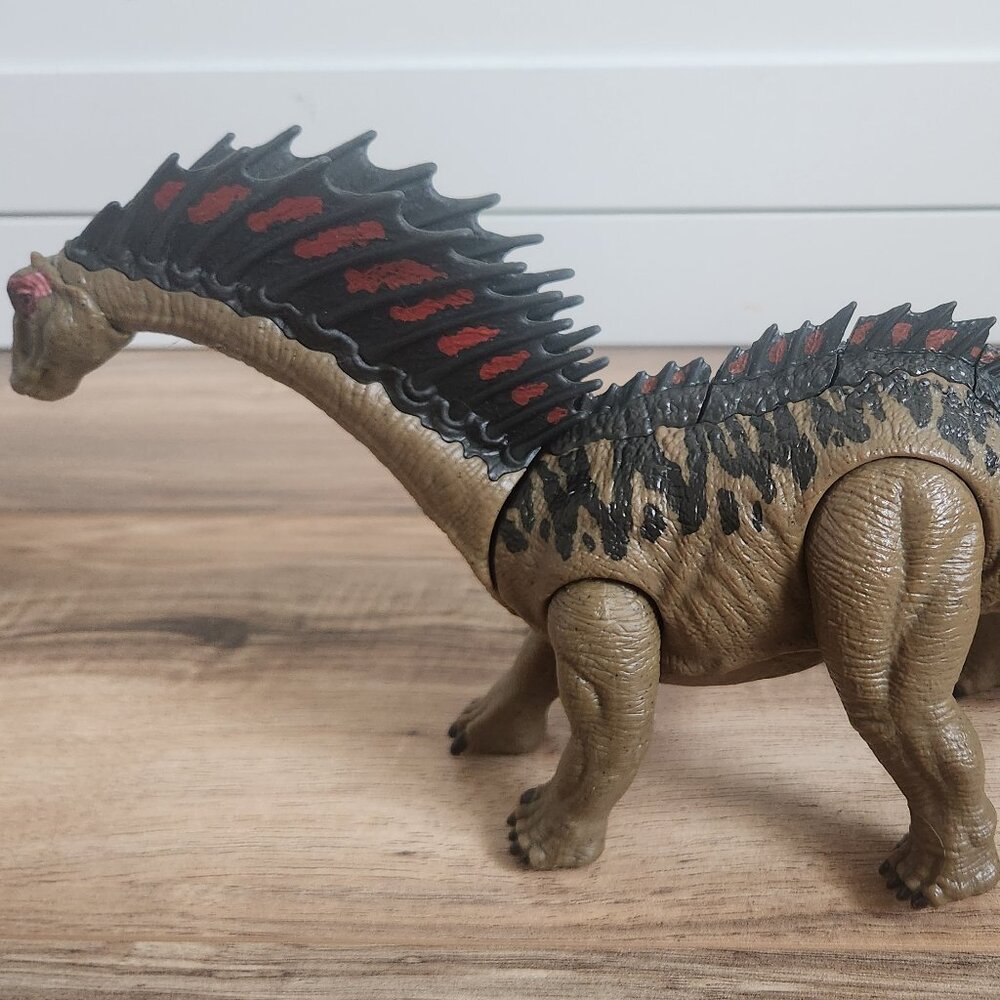 AMARGASAURUS MEGA DUAL ATTACK JURASSIC WORLD DINO RIVALS VERY RARE MATTEL